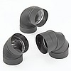 Heat-Fab 6" Elbow: 45-degree Stovepipe : Non-Adjustable